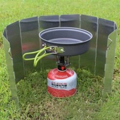 Kueatily Protezione Dal Vento Stufa A Gas Pieghevole In Alluminio Protezione Dal Vento Fornello Da Campeggio Con 10 Lamelle In Alluminio, Protezione Dal Vento Pieghevole Leggera, Schermo Antivento Per -Sconto Weber || Campingaz || OUTSUNNY in Italia 47437155 5