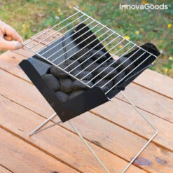 Mini Barbecue A Carbone Pieghevole Portatile Foldecue InnovaGoods -Sconto Weber || Campingaz || OUTSUNNY in Italia 50594090 5