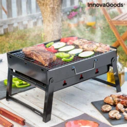 Barbecue Pieghevole Portatile A Carbone BearBQ InnovaGoods