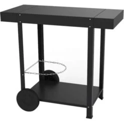 Sconto Weber || Campingaz || OUTSUNNY in Italia 10 Carrello In Acciaio Verniciato A Polvere Nera Con Due Ripiani Eno