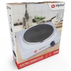 Alpina Fornello Elettrico Singolo Piastra Ghisa 1500W Regolabile Da Viaggio Campeggio -Sconto Weber || Campingaz || OUTSUNNY in Italia 53344214 3