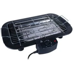 Barbecue Elettrico Da Tavolo Griglia Bbq Con Termostato Regolabile 2000W Nero -Sconto Weber || Campingaz || OUTSUNNY in Italia 53632930 4