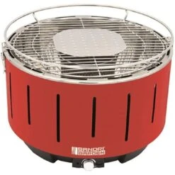 Barbecue Portatile Carbone Da Tavolo 36cm Alimentazione A Batteria E USB Rosso SandriGarden