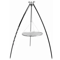 Barbecue Treppiede Da 200 Cm Con Griglia In Acciaio Inox Da 70 Cm