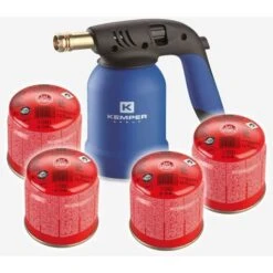 Kemper KE2019 Lampada Per Saldare Tornado + 4 Cartucce Gr.190