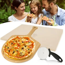 Randaco Pietra Per Pizza 1,5 Cm Di Spessore Pietra Per Pane Rettangolo Buccia Per Pizza In Legno Fiamme Da Forno Spatola Per Pizza In Legno, Naturale -Sconto Weber || Campingaz || OUTSUNNY in Italia 57705477 5