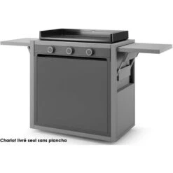 Carrello Per Plancha Grigio - Chmaf75 - Forge Adour