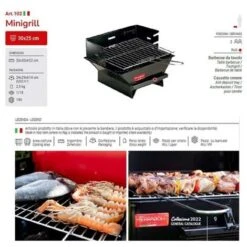 Ferraboli Barbecue Minigrill A Carbonella Da Tavolo Con Cassetto Cenere Portatile -Sconto Weber || Campingaz || OUTSUNNY in Italia 58666584 3