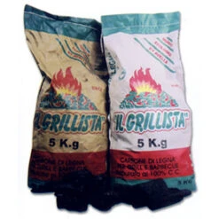 Multipack 5 Sacchi Da Kg 5 Cadauno Carbonella Carbone Per Grill E Barbecue Di Legna Il Grillista Kg 25 Totali