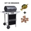Barbecue A Gas Pietra Lavica 2 Fuochi Barbecue A Gas Pietra Lavica 2 Fuochi + Fornello Piano Laterali Griglia Acciaio -Sconto Weber || Campingaz || OUTSUNNY in Italia 59504672 1