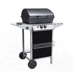 Barbecue A Gas Pietra Lavica 2 Fuochi Barbecue A Gas Pietra Lavica 2 Fuochi + Fornello Piano Laterali Griglia Acciaio -Sconto Weber || Campingaz || OUTSUNNY in Italia 59504672 3