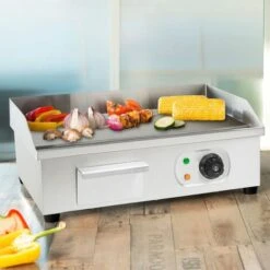 Vertes Piastra Per Griglia Elettrica Professionale, Potenza 3000 Watt, Alloggiamento In Acciaio Inox, Temperatura Regolabile Da 50 A 300°C, Griglia Plancha Elettrica Con Superficie 55x35cm -Sconto Weber || Campingaz || OUTSUNNY in Italia 59670792 5