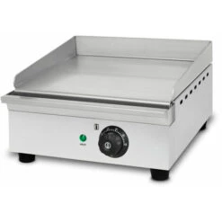 Vertes Piastra Per Griglia Elettrica Professionale, Potenza 1400 Watt, Alloggiamento In Acciaio Inox, Temperatura Regolabile Da 50 A 300°C, Griglia Plancha Elettrica Con Superficie Liscia 31x27cm