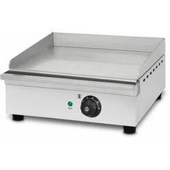Vertes Piastra Per Griglia Elettrica Professionale, Potenza 1700 Watt, Alloggiamento In Acciaio Inox, Temperatura Regolabile Da 50 A 300°C, Griglia Plancha Elettrica Con Superficie Liscia 40x27cm
