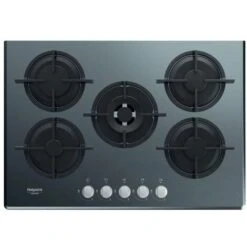 Hotpoint HAGD 72S/MR Linea Estetica Diamond Piano Cottura A Gas 5 Zone Griglie In Ghisa 73cm Specchio -Sconto Weber || Campingaz || OUTSUNNY in Italia 60620486 4