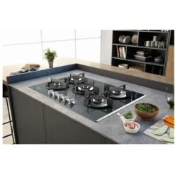 Hotpoint HAGD 72S/MR Linea Estetica Diamond Piano Cottura A Gas 5 Zone Griglie In Ghisa 73cm Specchio -Sconto Weber || Campingaz || OUTSUNNY in Italia 60620486 5