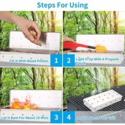 Scatola Per Barbecue Affumicatore Scatola Affumicata In Acciaio Inossidabile Griglia Per Barbecue Scatola Per Fumatori Accessorio Per Griglia A Gas, Griglia A Carbone -Sconto Weber || Campingaz || OUTSUNNY in Italia 63843391 5