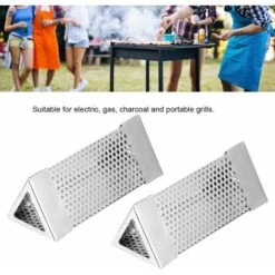 Tubo Per Affumicatore A Pellet Di Qualità Premium 2 Pezzi Tubo Per Griglia Per Barbecue Tubo Per Pellet In Rete Scatola Per Fumo Accessorio Per Barbecue In Acciaio Inossidabile Da 6 Pollici Per Qualsi -Sconto Weber || Campingaz || OUTSUNNY in Italia 63850959 3