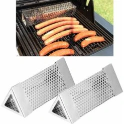 Tubo Per Affumicatore A Pellet Di Qualità Premium 2 Pezzi Tubo Per Griglia Per Barbecue Tubo Per Pellet In Rete Scatola Per Fumo Accessorio Per Barbecue In Acciaio Inossidabile Da 6 Pollici Per Qualsi -Sconto Weber || Campingaz || OUTSUNNY in Italia 63850959 5
