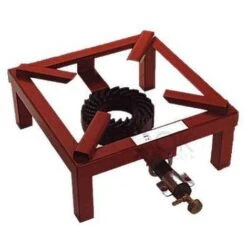 MADE IN ITALY FORNELLONE A GAS 4 PIEDI 40x40CM - Fornello - TIPO PESANTE - BRUCIATORE IN GHISA