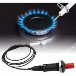 SOEKAVIA Set Di 2 Accenditori Piezoelettrici - Accensione Piezoelettrica - Resistente Al Calore - Per Barbecue A Gas - Accensione Piezoelettrica - Accenditore - Elettrodo Di Accensione - Con Pulsante -Sconto Weber || Campingaz || OUTSUNNY in Italia 67315132 3