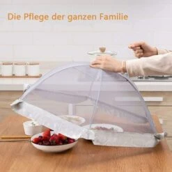 LTS FAFA Cappa Antimosche, Copertura Pieghevole, Zanzariera A Rete Cappa Di Protezione Dagli Insetti Per Cibo, Frutta, Picnic, Barbecue, 80 Cm (grigio) -Sconto Weber || Campingaz || OUTSUNNY in Italia 67410369 2