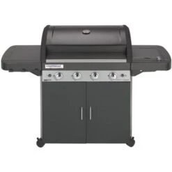 Campingaz 4 Series LS Plus Dual Gas Barbecue Con 2 Grill, 4 Bruciatori In Acciaio Inox E 1 A Lato
