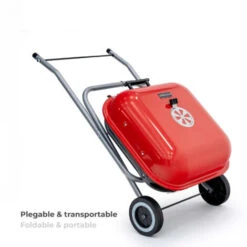 Barbacoa De Carbón Portátil Plegable En Acero Con Ruedas Kekai Flathead 50x47x79 Cm De Forma Cuadrada En Color Esmaltado Rojo -Sconto Weber || Campingaz || OUTSUNNY in Italia 69347124 3