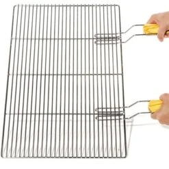 Griglia Rettangolare Per BBQ 60x40 Cm In Acciaio Inox Con Manici Per Grill A Gas, A Sfera Ecc -Sconto Weber || Campingaz || OUTSUNNY in Italia 69645200 3