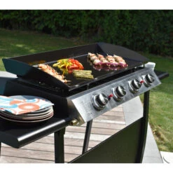 Griglia A Gas VALENCIA - 4 Bruciatori 10kW -Sconto Weber || Campingaz || OUTSUNNY in Italia 70592552 5