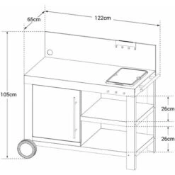 Cook'in Garden - Credenza Per Piastra NOVA XL -Sconto Weber || Campingaz || OUTSUNNY in Italia 70592597 4