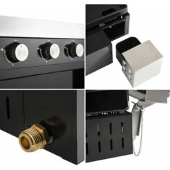 Cook'in Garden - Griglia A Gas In Ghisa FINESTA Su Carrello - 3 Bruciatori -Sconto Weber || Campingaz || OUTSUNNY in Italia 70592646 3