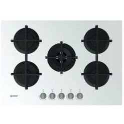 Indesit Piano Cottura ING 72T / WH A Gas 5 Fuochi Gas Colore Bianco