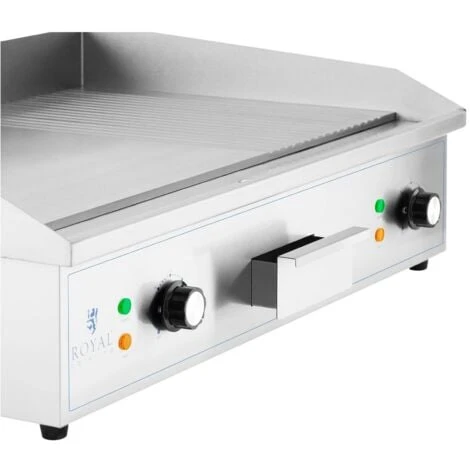 Fry Top Elettrico Piastra Liscia In Inox Griglia Elettrica 727 X 420 Mm 3000 W 5 Fry Top Elettrico Piastra Liscia In Inox Griglia Elettrica 727 X 420 Mm 3000 W - immagine 3