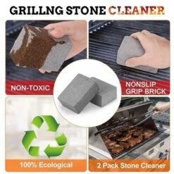 1pc BBQ Grill Brick Grill Pan Cleaner Grill Raschietto Pulizia Pietra BQ Supporto Macchia Grease Cleaner BBQ Strumento Pulizia Pietra (10×7×4cm) -Sconto Weber || Campingaz || OUTSUNNY in Italia 76983083 4