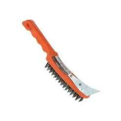 SPAZZOLA METALLICA BBQ 28CM CON RASCHIETTO