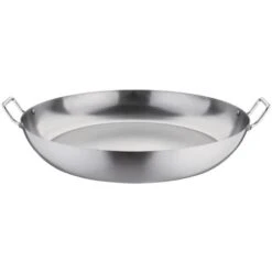 Vogue GG720 Black Ferro Paella Pan, 508 mm