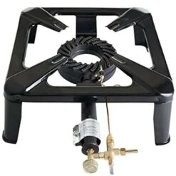 Fornellone In Ghisa Con Telaio 40x40 Con Valvola Di Sicurezza E Termocoppia. (utilizzo Con Gas METANO)