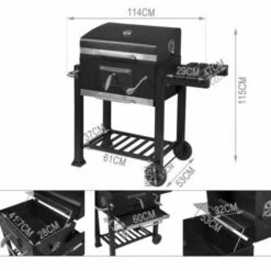 WOLTU Griglia A Carbone Portatile Con Ruote Barbecue BBQ Carbonella Grill Grande -Sconto Weber || Campingaz || OUTSUNNY in Italia 80879337 3