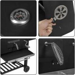 WOLTU Griglia A Carbone Portatile Con Ruote Barbecue BBQ Carbonella Grill Grande -Sconto Weber || Campingaz || OUTSUNNY in Italia 80879337 5