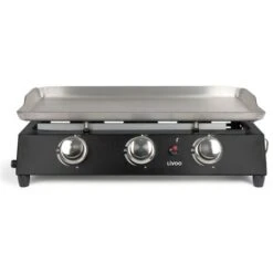 Plancha Gas 7200w In Metallo Nero - DOC249 - Livoo