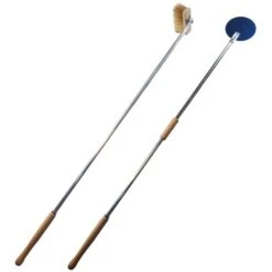 KIT PALE SET PALA PIZZA FORNO A LEGNA 2pz TONDA SPAZZOLA