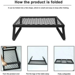 Griglia Falò Pieghevole, Griglia Da Campeggio Portatile, Griglia Rack Per Cucina Esterna, Campeggio E Trekking -Sconto Weber || Campingaz || OUTSUNNY in Italia 83841496 4