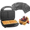 Piastra Elettrica Antiaderente 7in1 750W Waffle Tostapane Tostiera Toast ToSK907