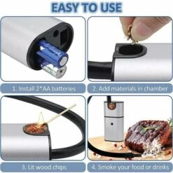 Affumicatore Portatile Per Cibi Freddi -Sconto Weber || Campingaz || OUTSUNNY in Italia 85901792 4