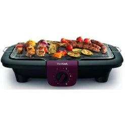 Tefal, BG90E5 Easygrill Adjust, Barbecue Elettrico Da Tavolo, 2300 Watt, Superficie Grill 720 Cm², Facile Da Pulire, Nero/bordeaux -Sconto Weber || Campingaz || OUTSUNNY in Italia 86329312 4