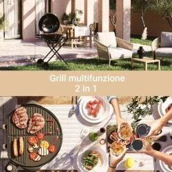 Barbecue Elettrico BBQ-9493 SUNTEC Utilizzo All’esterno Come Barbecue Autonomo O Da Tavolo Barbecue Per Balcone, Terrazza, Giardino E Campeggio Barbecue Elettrici Max. 2400 Watt Telaio Mobile -Sconto Weber || Campingaz || OUTSUNNY in Italia 86640669 4