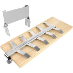 Set Di 2 Tavolette Per Salmone Da Affumicare Tavoletta Per Salmone Da Affumicare Con Supporto Stabile In Acciaio Inox Per Barbecue E Griglia HENGMEI -Sconto Weber || Campingaz || OUTSUNNY in Italia 88136515 3