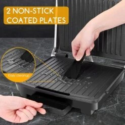 PIASTRA PER PANINI TOAST BISTECCHIERA ANTIADERENTE 2000W GRIGLIA ELETTRICA -Sconto Weber || Campingaz || OUTSUNNY in Italia 88524960 5