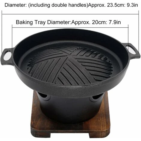 MINKUROW Mini Bbq Grill Stick Proof Smokeless Japanese Tabletop Grill Indoor Piccolo Barbecue Pot Famiglia Coreana Barbecue Poêle Portatile Barbecue Da Tavolo Grill Versare Campeggio Pique-Nique 4 MINKUROW Mini Bbq Grill Stick Proof Smokeless Japanese Tabletop Grill Indoor Piccolo Barbecue Pot Famiglia Coreana Barbecue Poêle Portatile Barbecue Da Tavolo Grill Versare Campeggio Pique-Nique - immagine 2